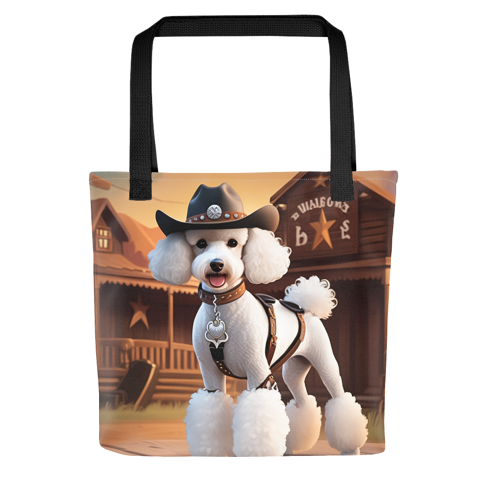 PugMug Custom White Poodle Tote