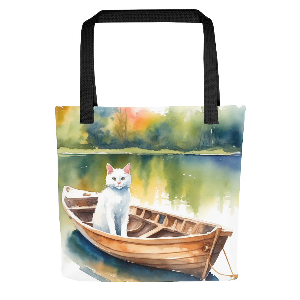 PugMug Custom White Companion Cat Tote
