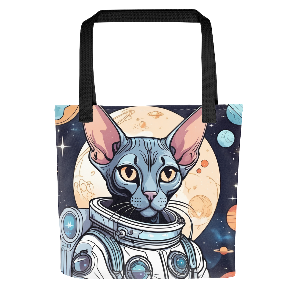 PugMug Custom Black Sphynx Cat Tote