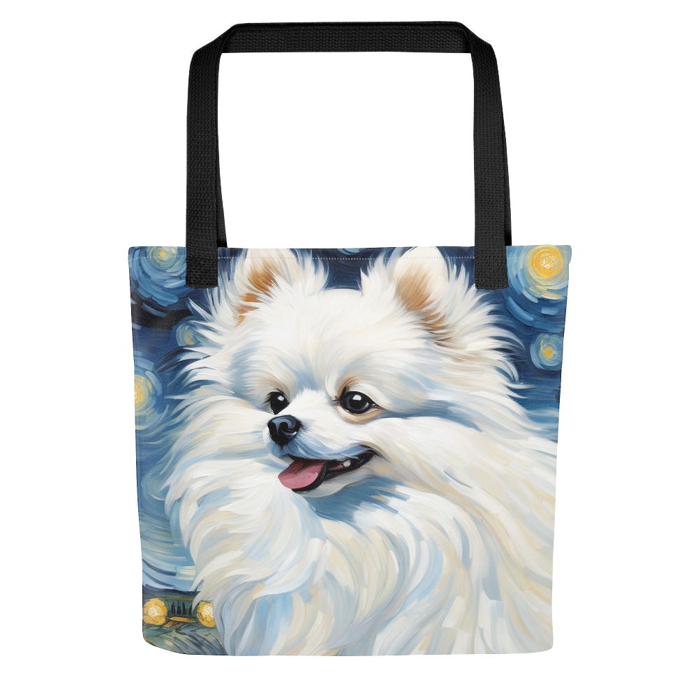PugMug Custom White Pomeranian Tote