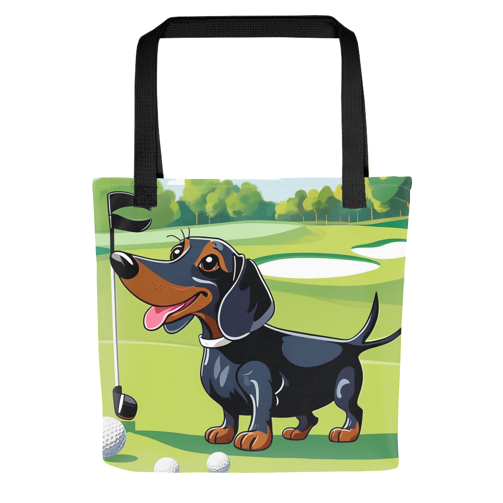 PugMug Custom Black Dachshund Tote