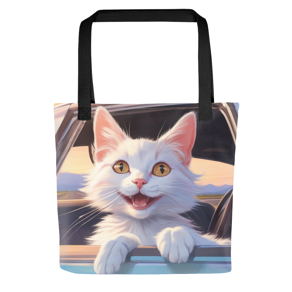PugMug Custom White Companion Cat Tote