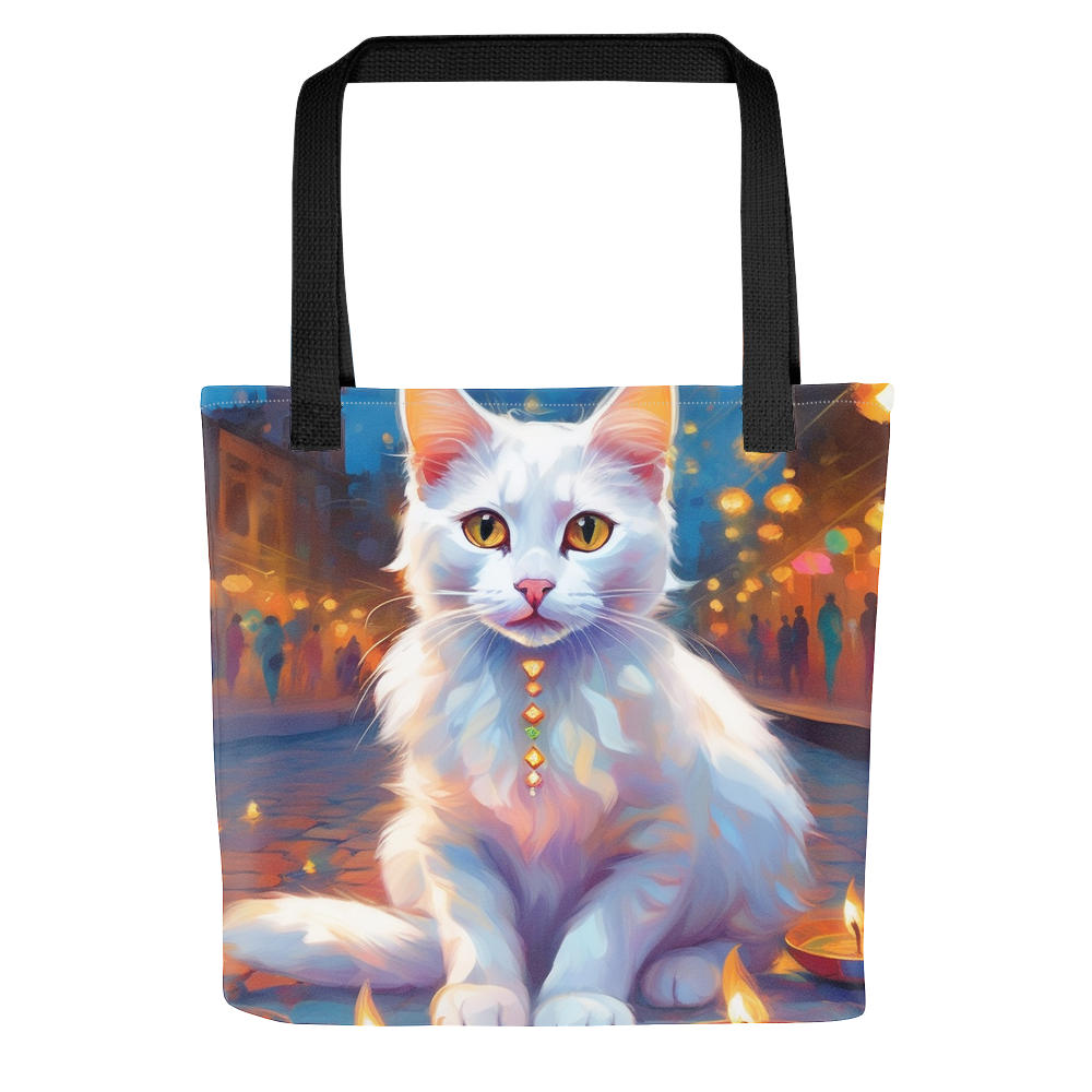 PugMug Custom White Companion Cat Tote