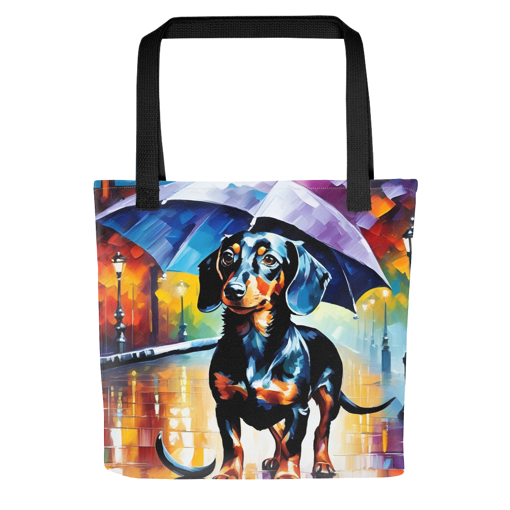 PugMug Custom Black Dachshund Tote