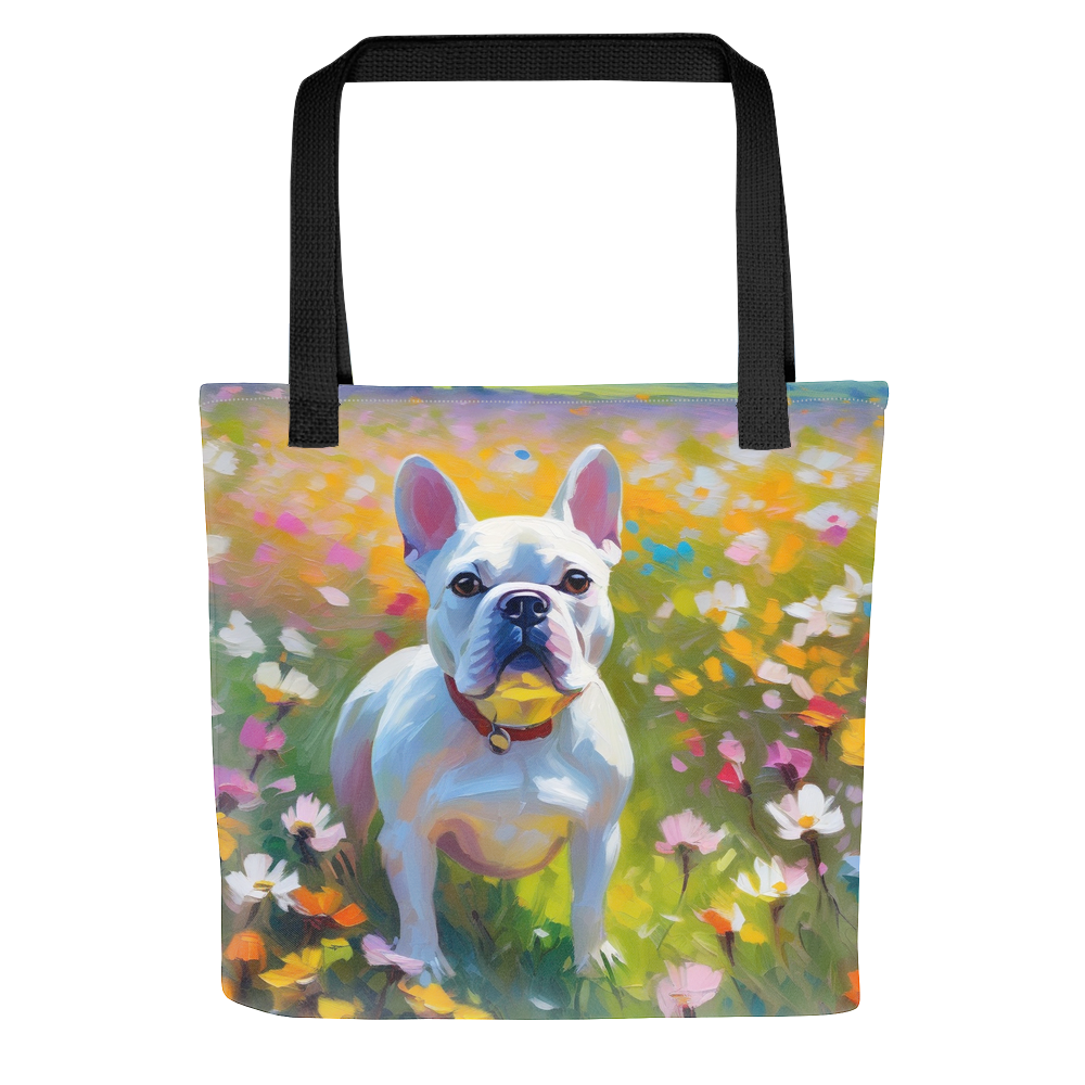 PugMug Custom White French Bulldog Tote