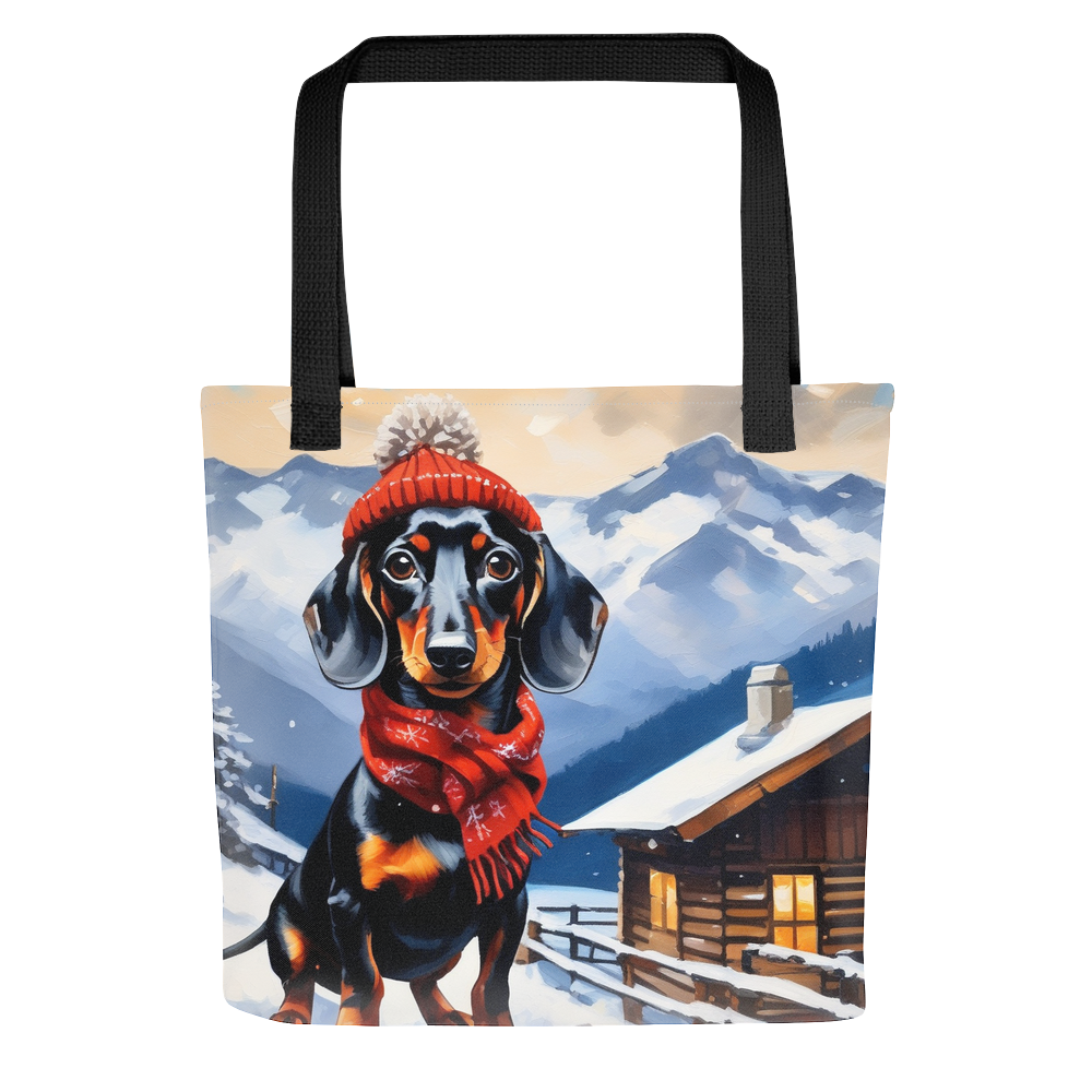 PugMug Custom Black Dachshund Tote