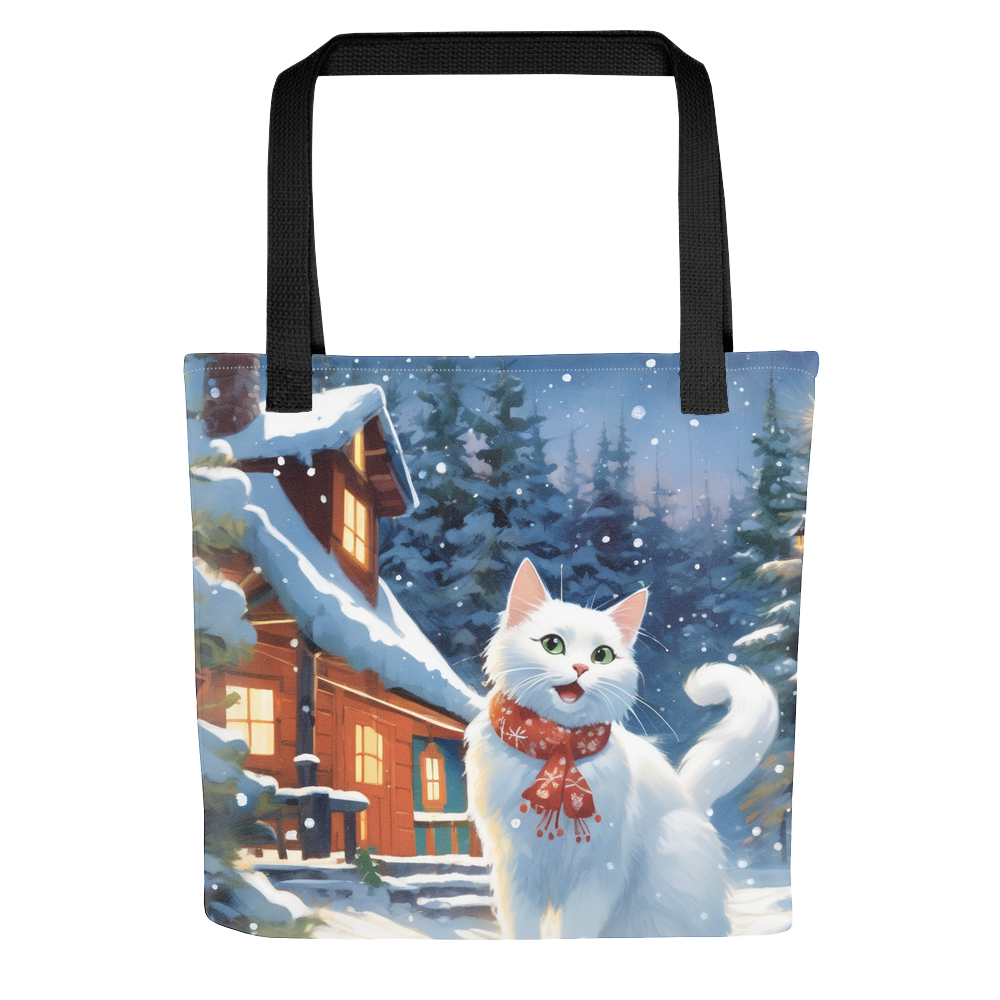 PugMug Custom White Companion Cat Tote