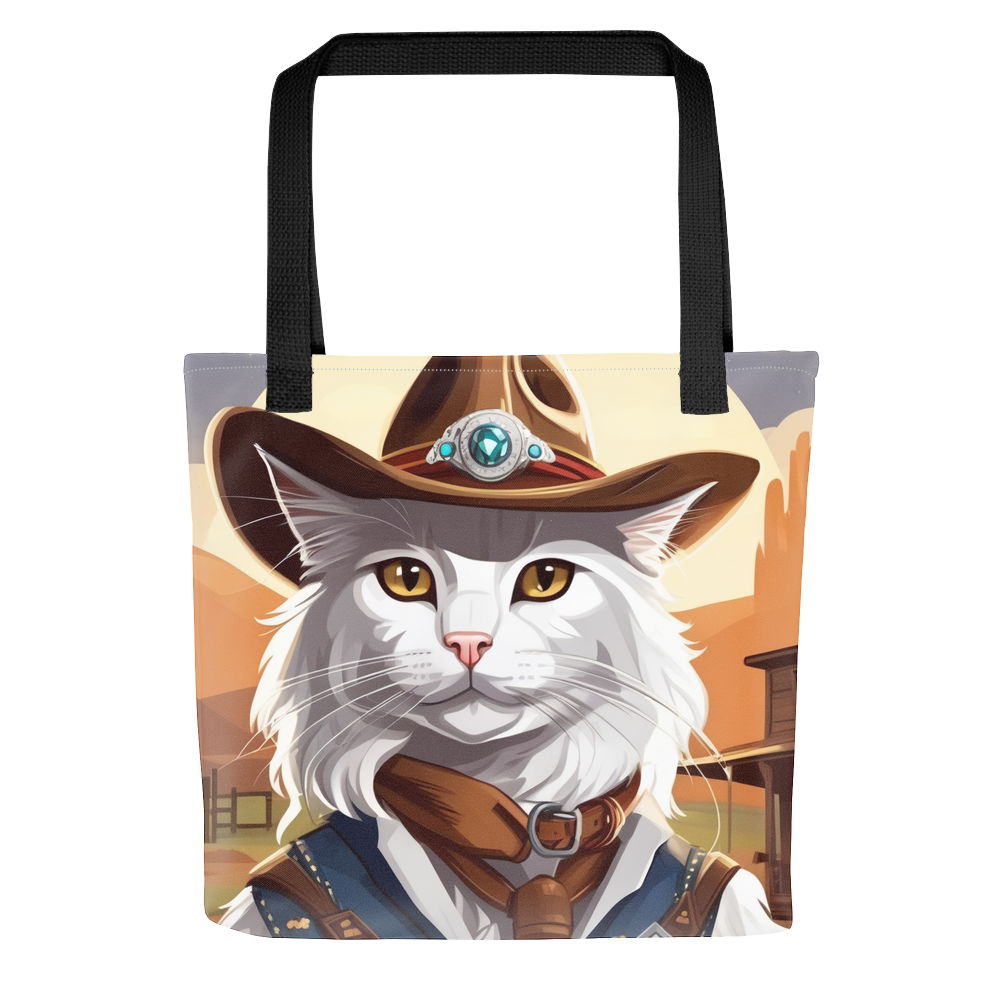 PugMug Custom White Maine Coon Cat Tote