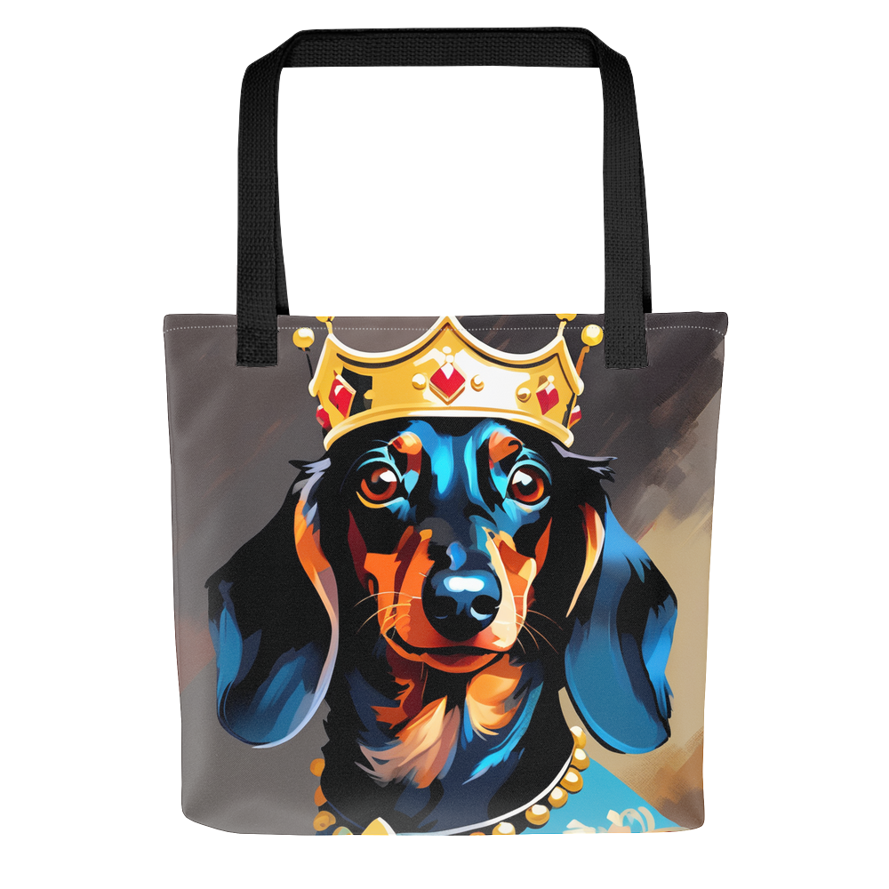 PugMug Custom Black Dachshund Tote
