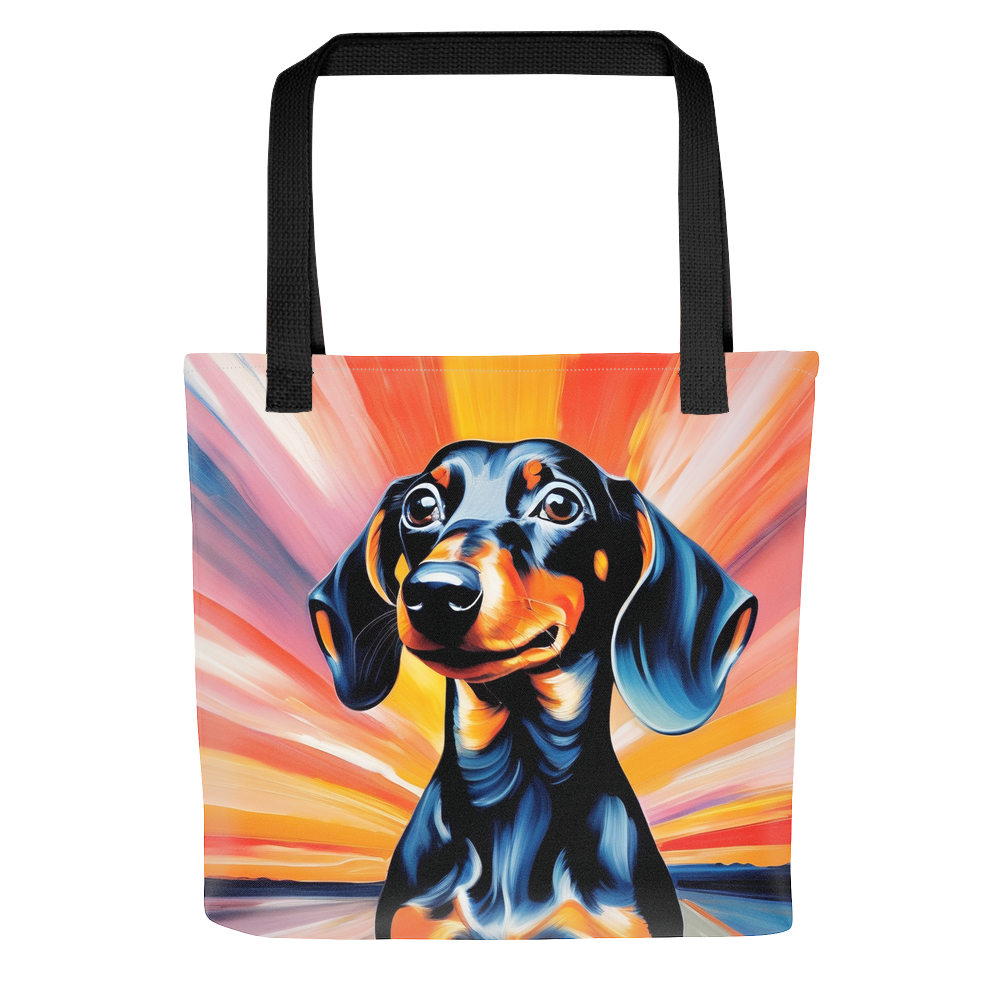 PugMug Custom Black Dachshund Tote