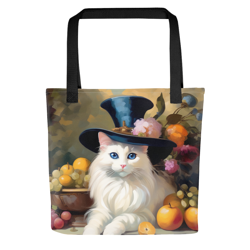 PugMug Custom White Ragdoll Cat Tote