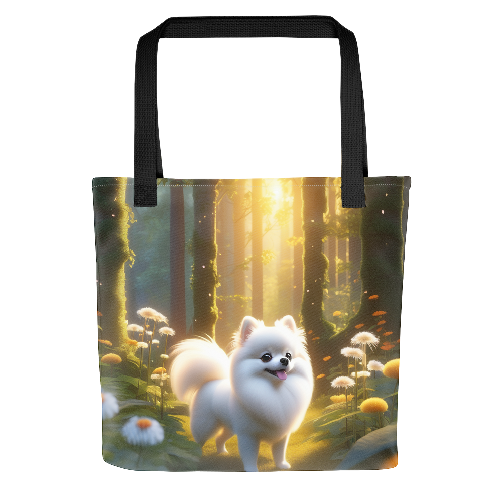 PugMug Custom White Pomeranian Tote
