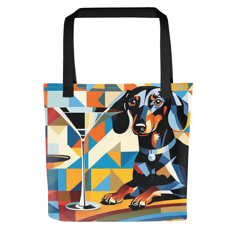 PugMug Custom Black Dachshund Tote