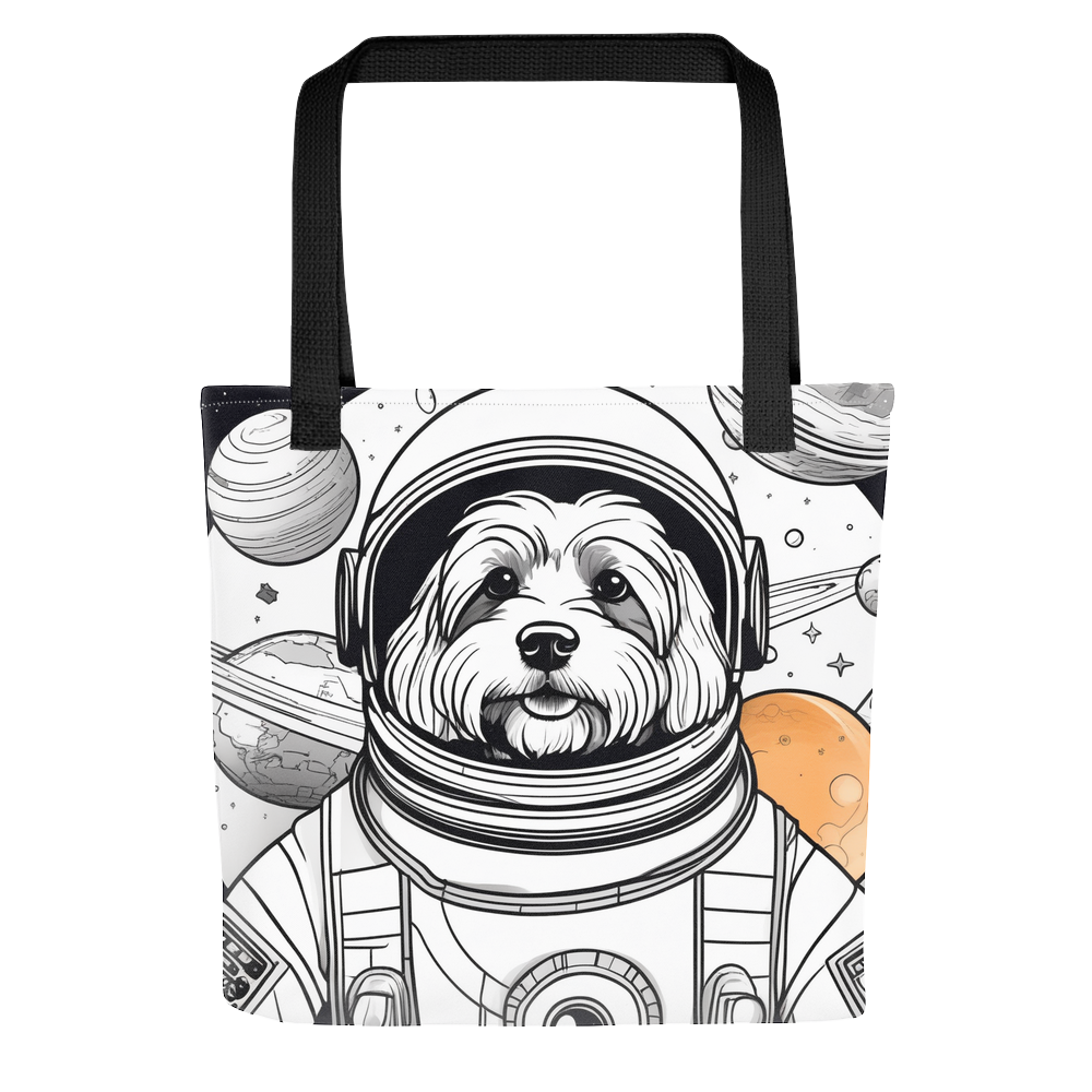 PugMug Custom Black-and-white Havanese Dog Tote