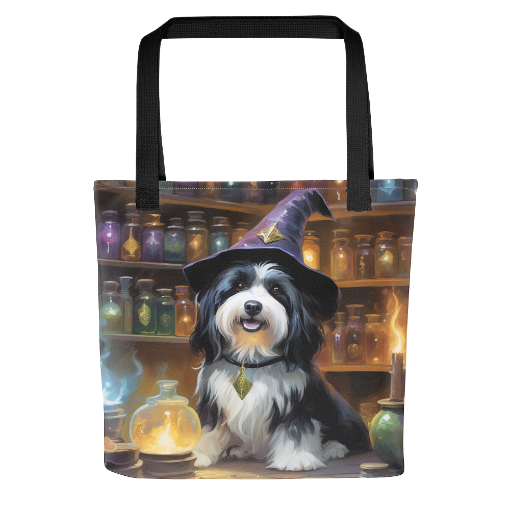 PugMug Custom Black-and-white Havanese Dog Tote
