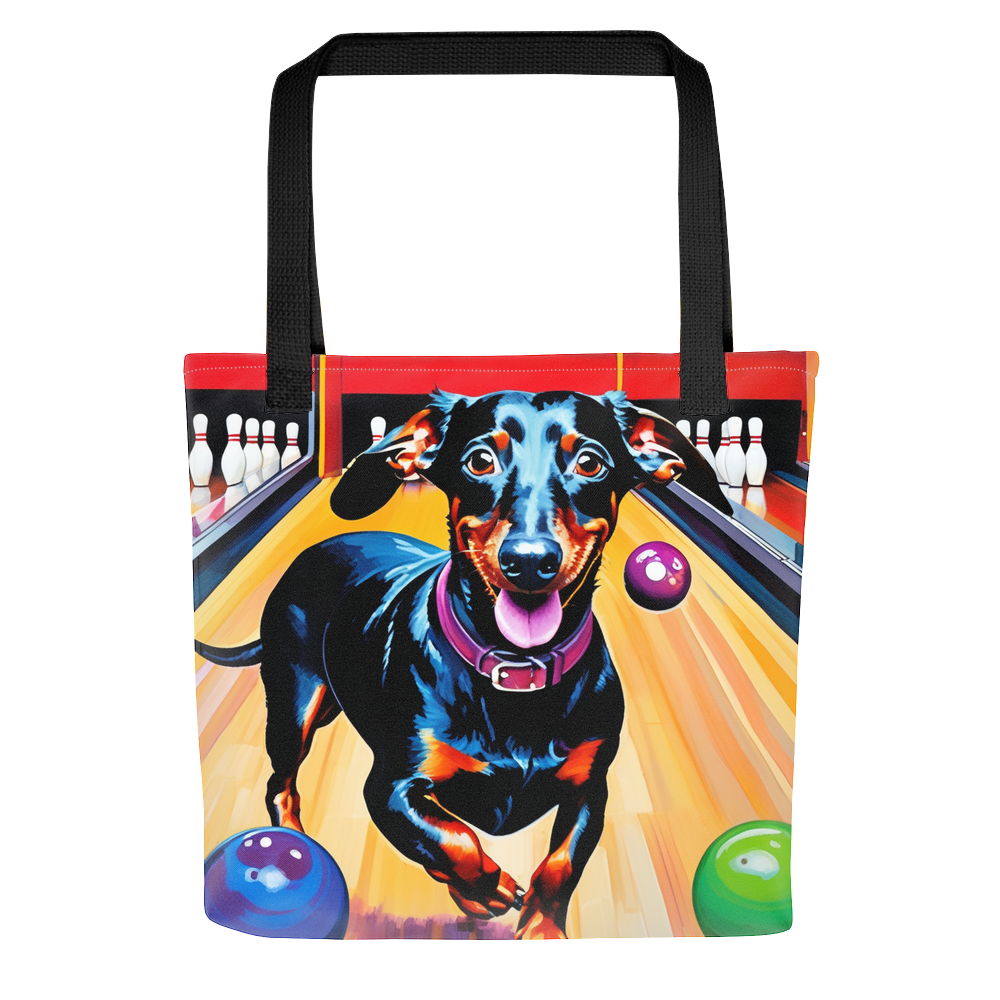 PugMug Custom Black Dachshund Tote