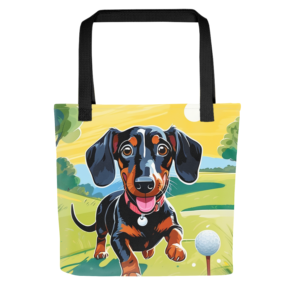 PugMug Custom Black Dachshund Tote