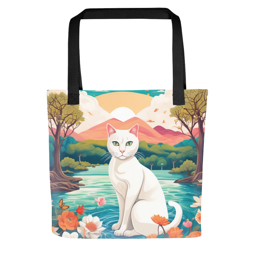 PugMug Custom White Companion Cat Tote