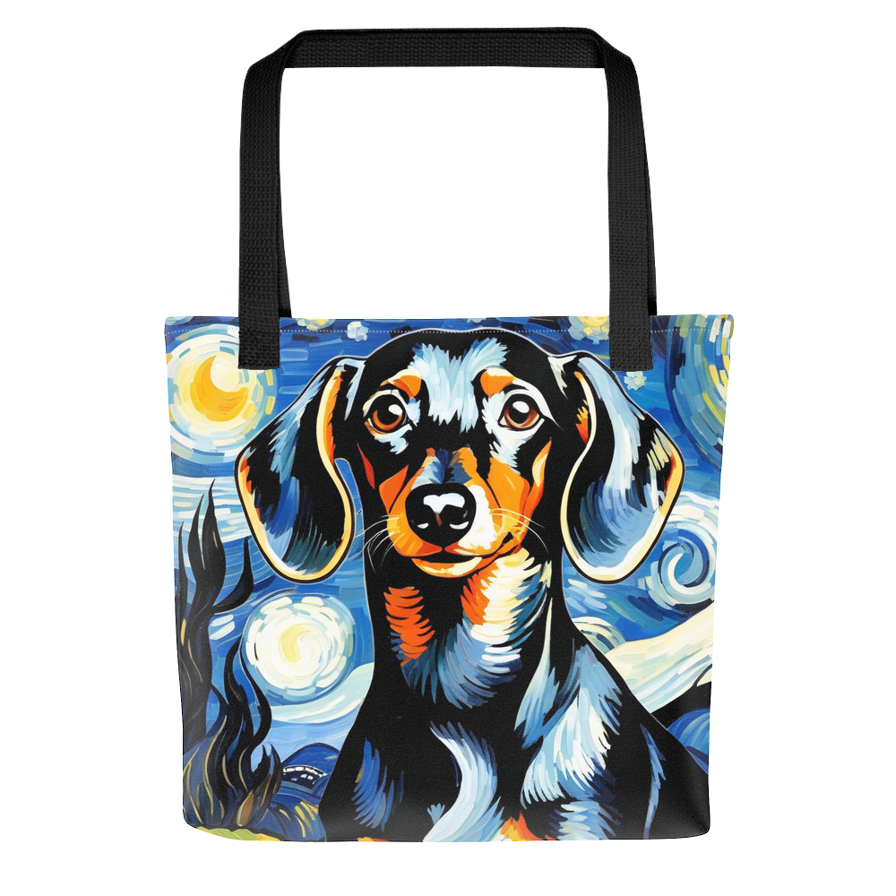 PugMug Custom Black Dachshund Tote