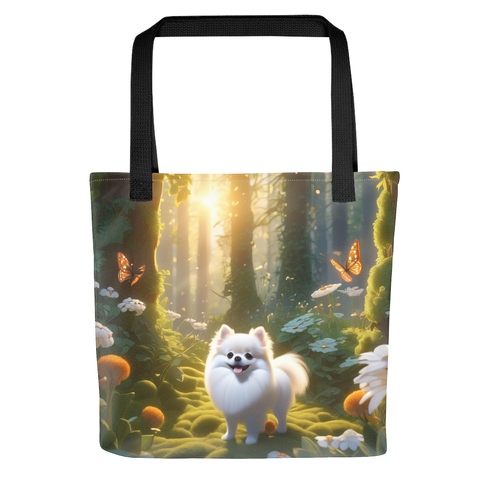 PugMug Custom White Pomeranian Tote