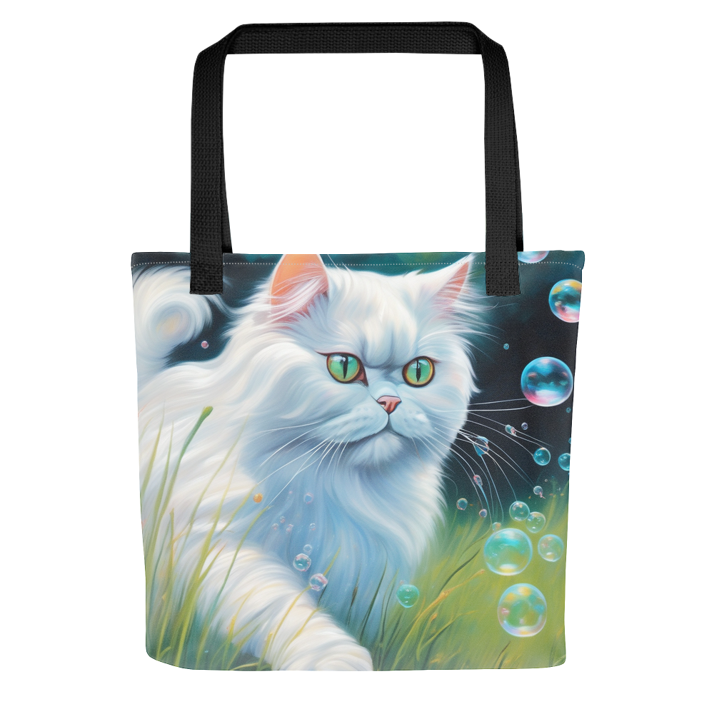 PugMug Custom White Persian Cat Tote