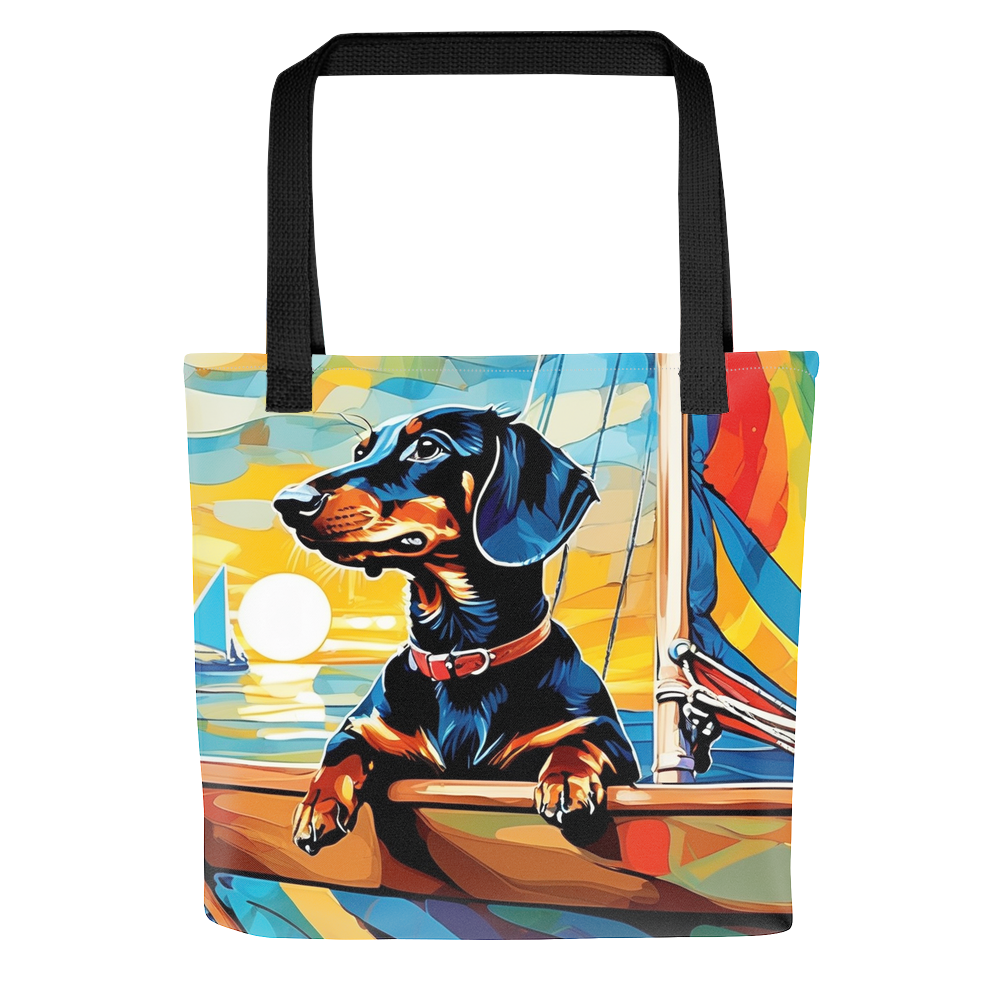 PugMug Custom Black Dachshund Tote