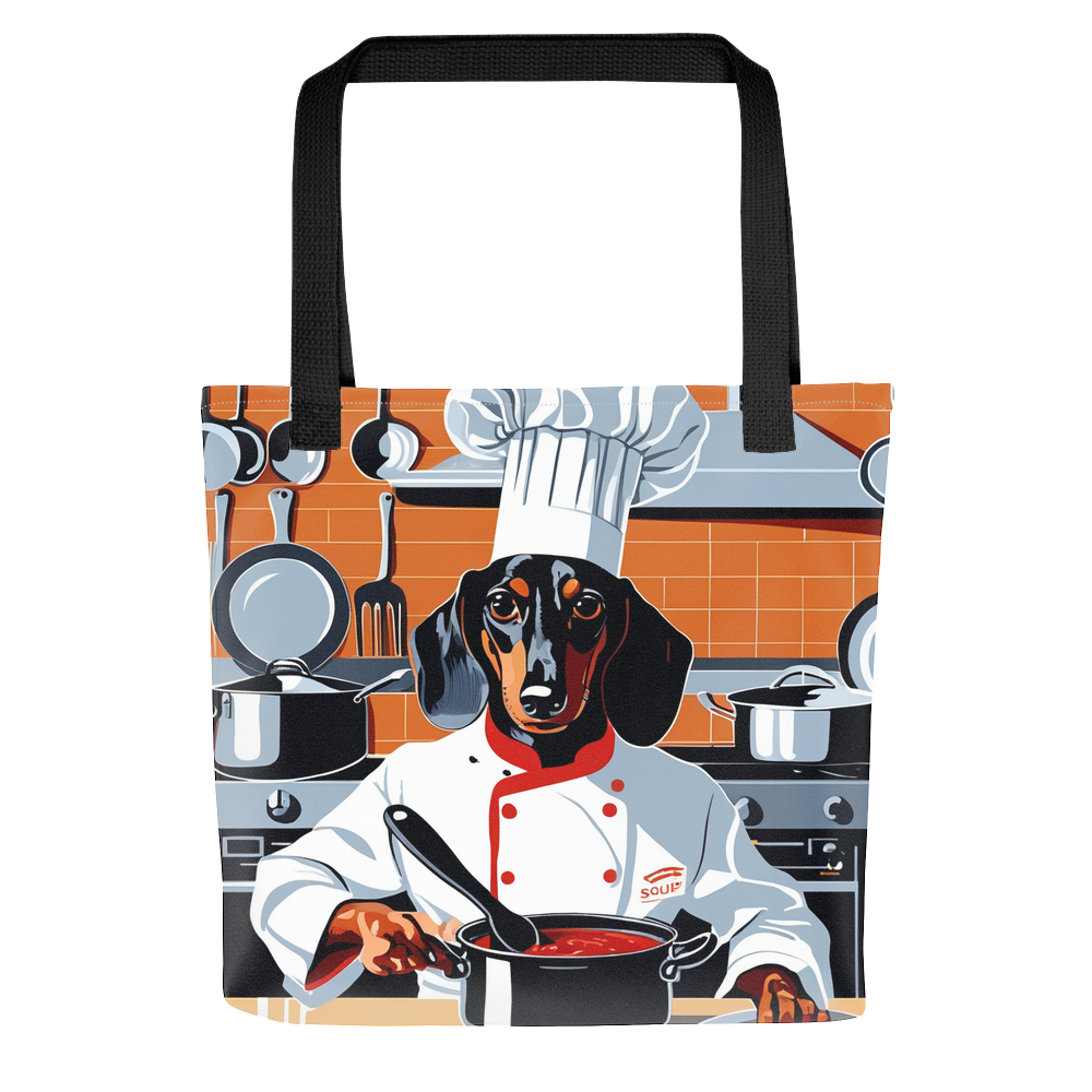 PugMug Custom Black Dachshund Tote