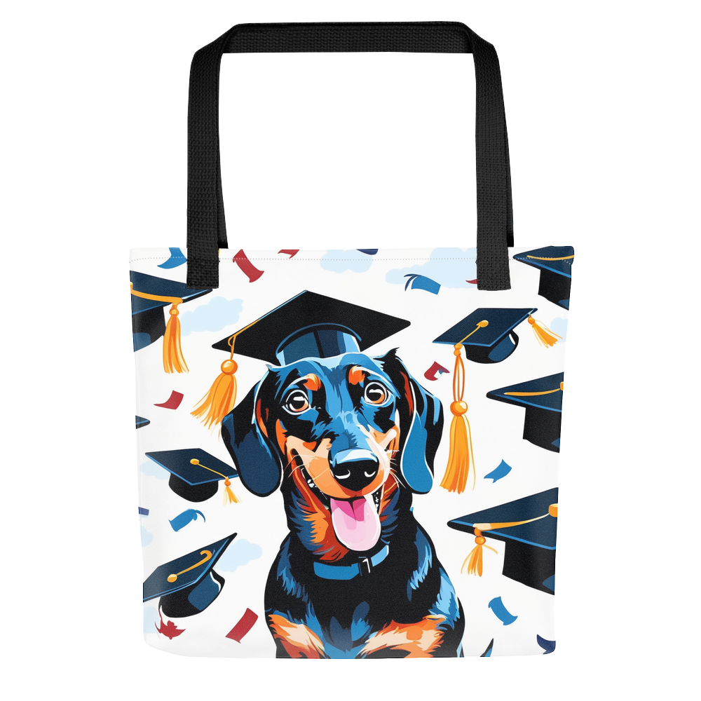 PugMug Custom Black Dachshund Tote