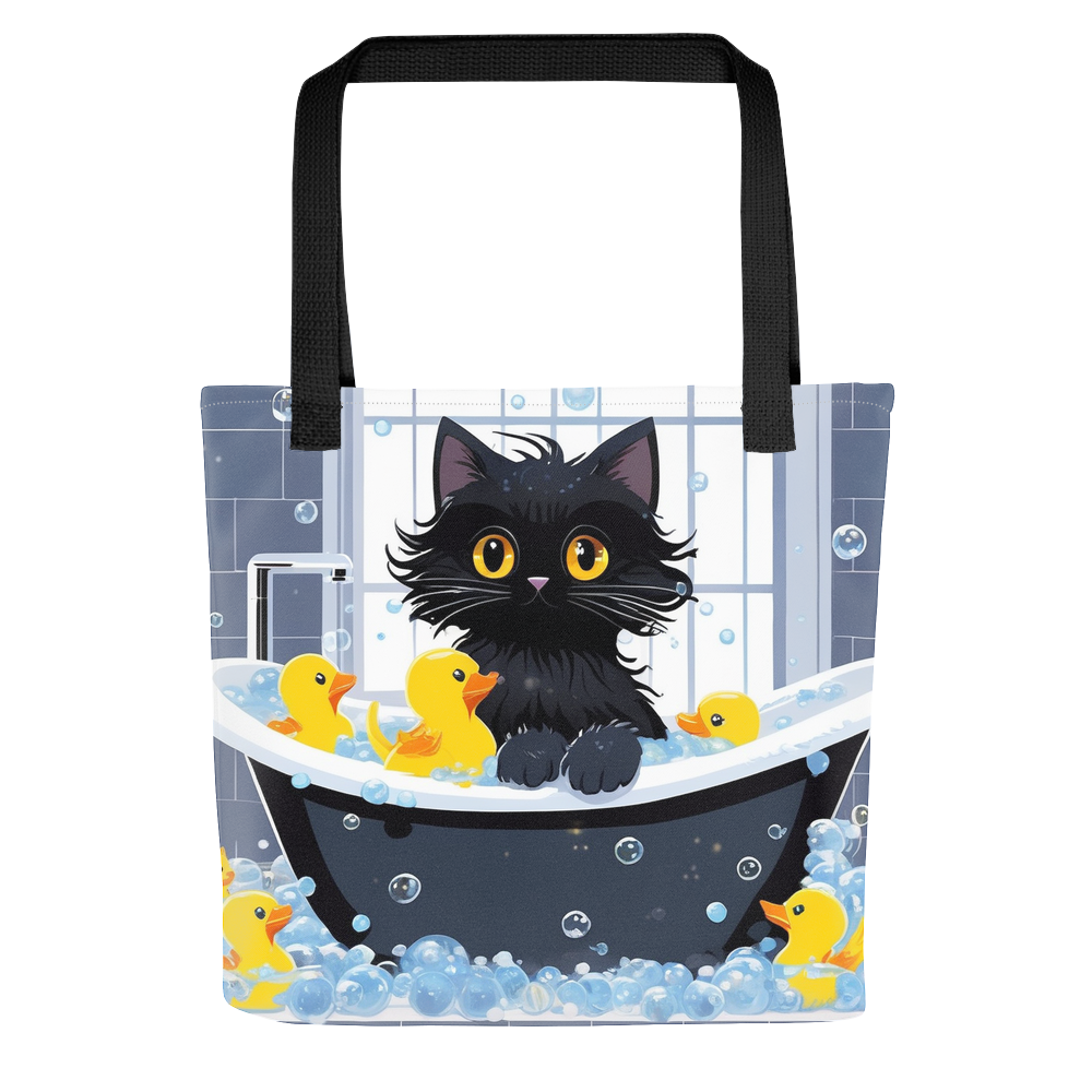 PugMug Custom Black Ragdoll Cat Tote