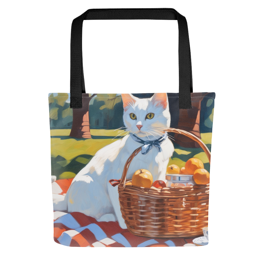 PugMug Custom White Companion Cat Tote