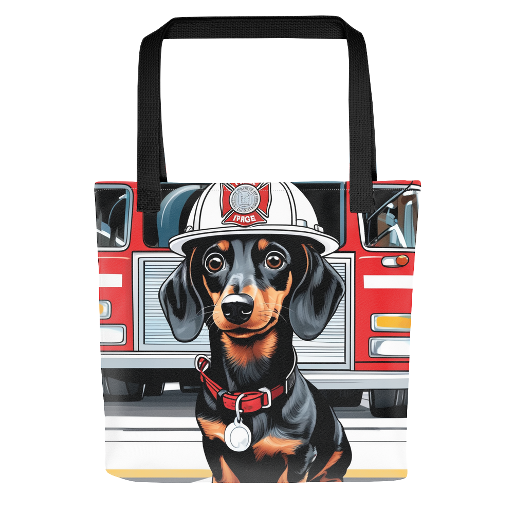 PugMug Custom Black Dachshund Tote
