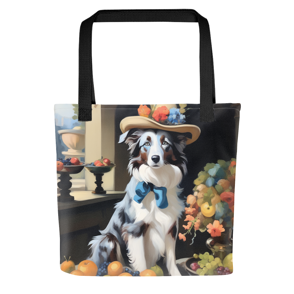 PugMug Custom Blue Merle Border Collie Tote