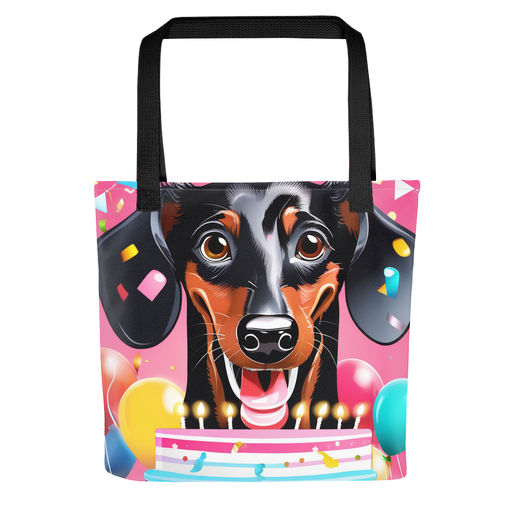 PugMug Custom Black Dachshund Tote