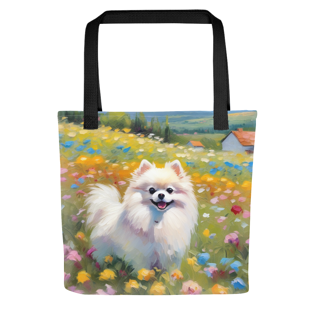 PugMug Custom White Pomeranian Tote