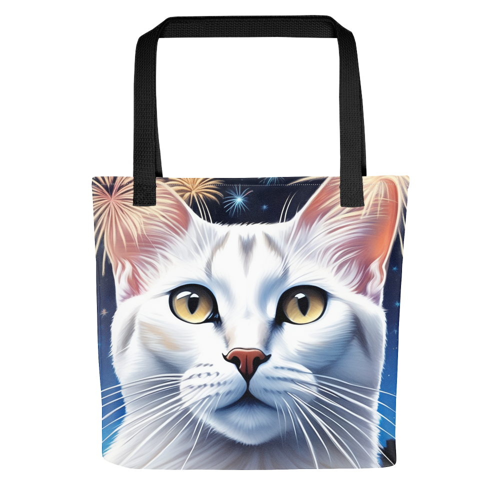 PugMug Custom White Abyssinian Cat Tote