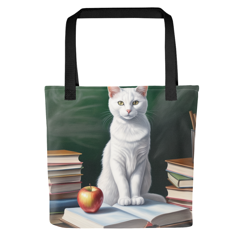 PugMug Custom White Companion Cat Tote