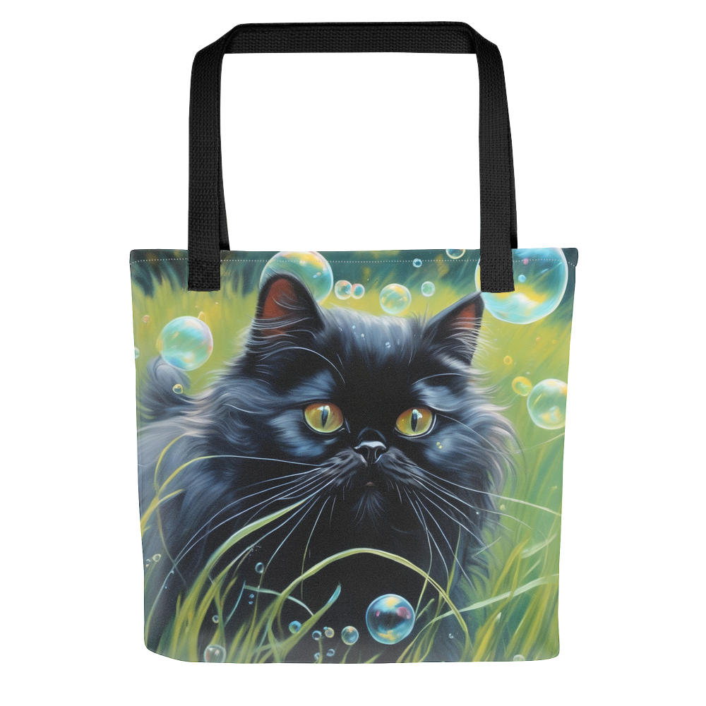 PugMug Custom Black Persian Cat Tote