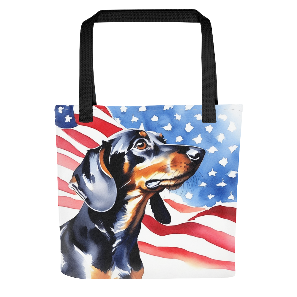 PugMug Custom Black Dachshund Tote