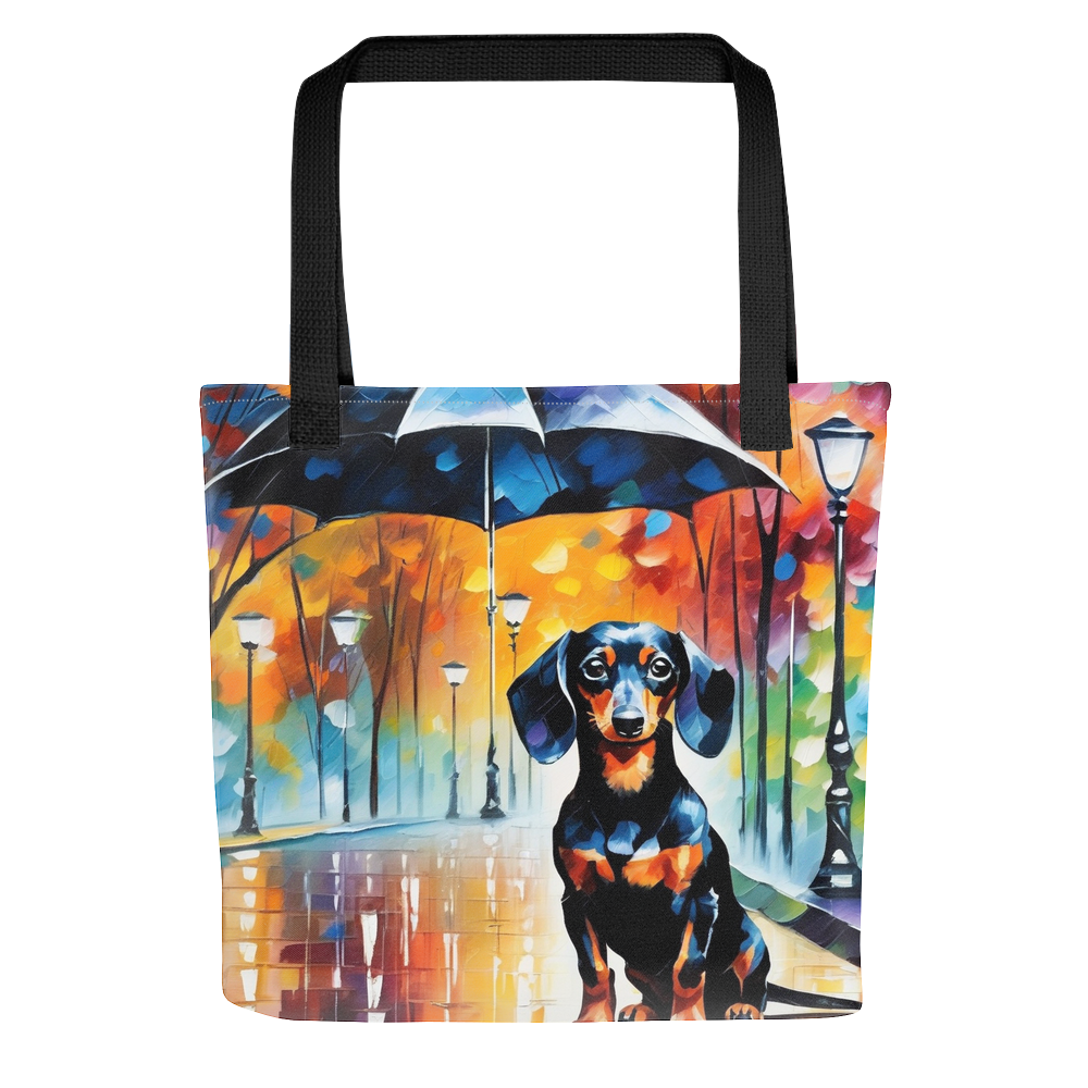 PugMug Custom Black Dachshund Tote