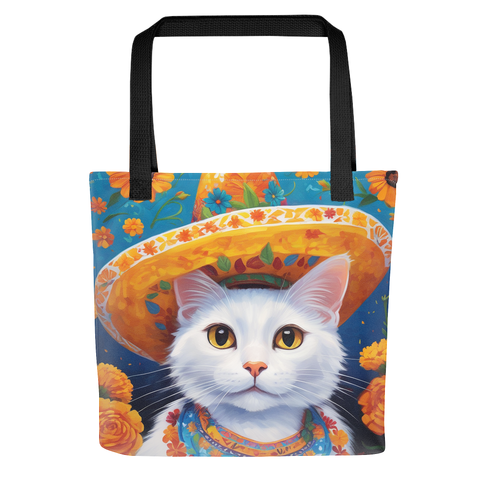 PugMug Custom White Companion Cat Tote