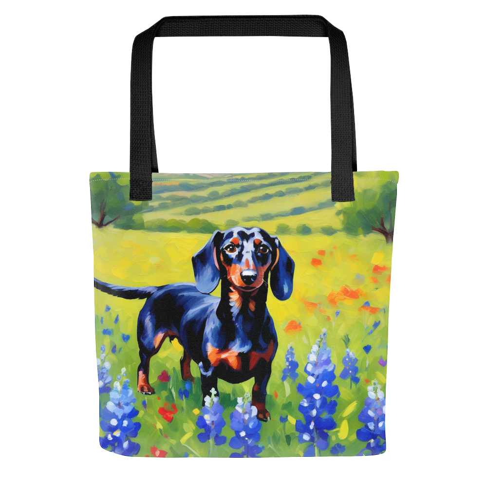PugMug Custom Black Dachshund Tote