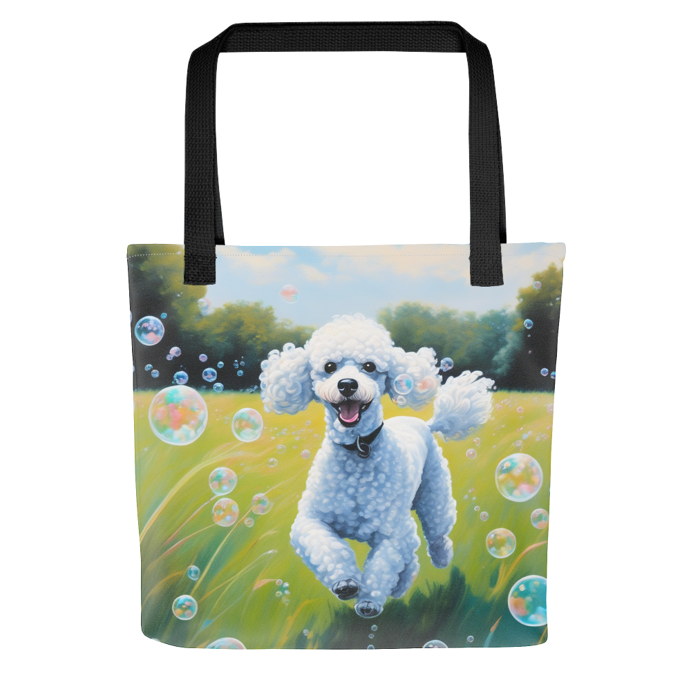 PugMug Custom White Poodle Tote