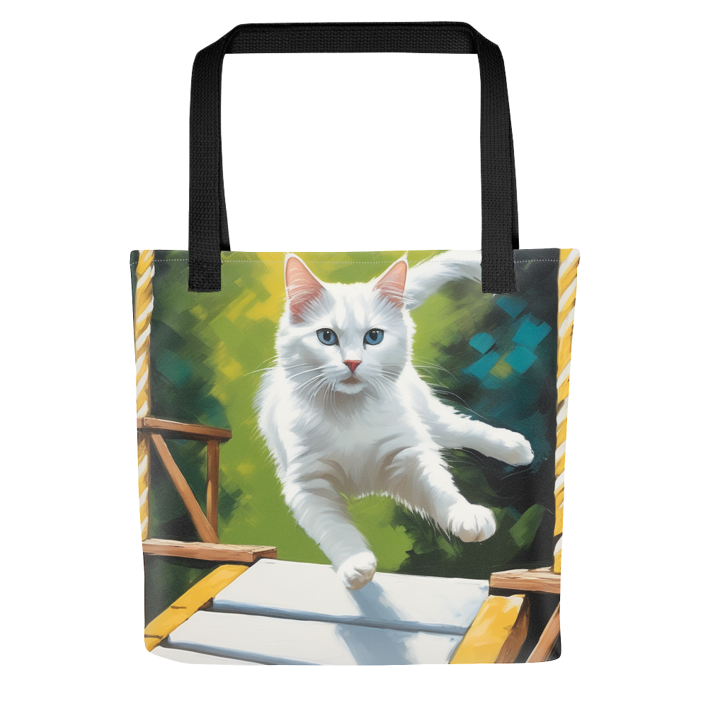 PugMug Custom White Companion Cat Tote