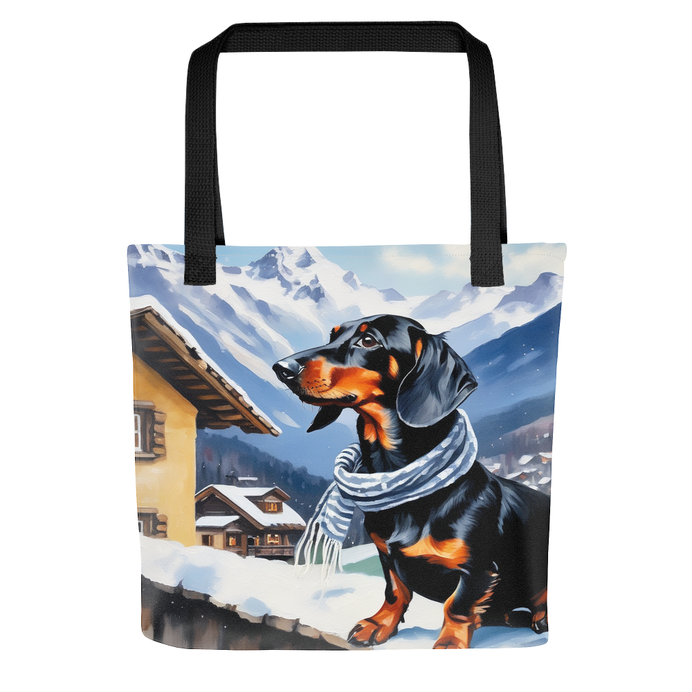 PugMug Custom Black Dachshund Tote
