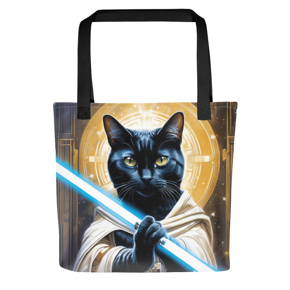 PugMug Custom Black American Shorthair Cat Tote
