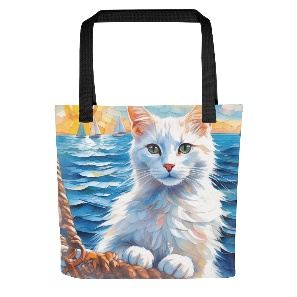 PugMug Custom White Companion Cat Tote