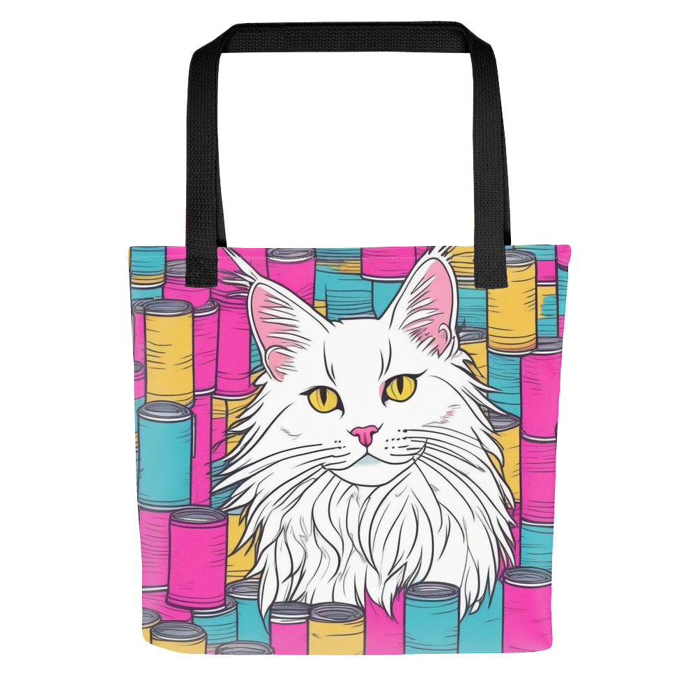 PugMug Custom White Maine Coon Cat Tote