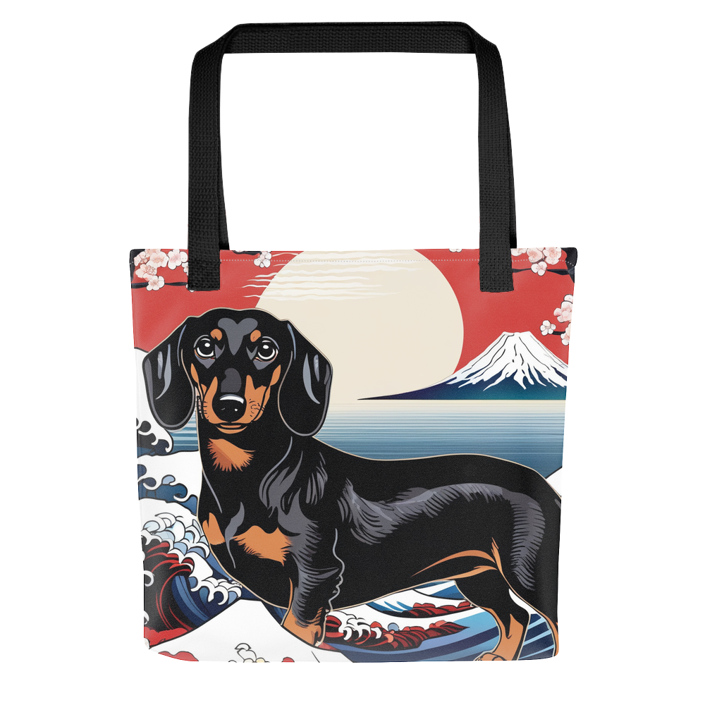 PugMug Custom Black Dachshund Tote
