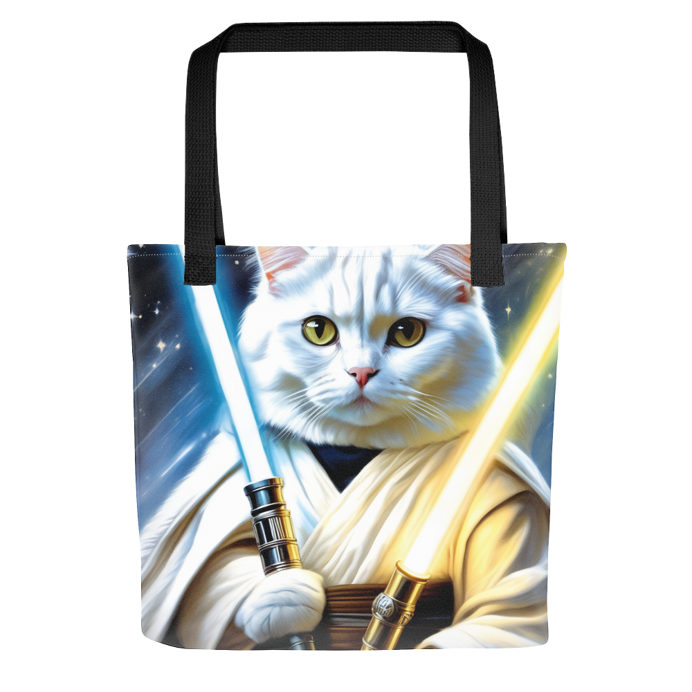 PugMug Custom White Scottish Fold Cat Tote