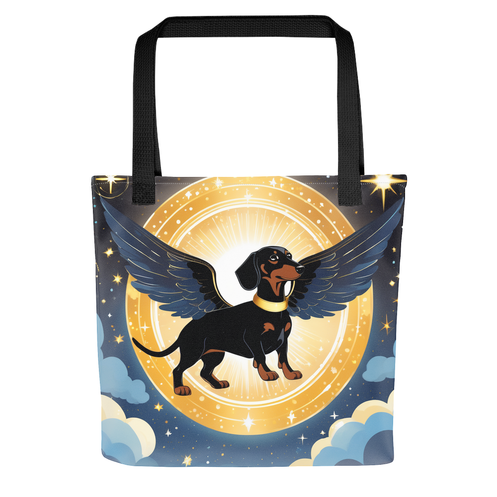 PugMug Custom Black Dachshund Tote